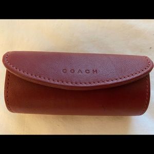 Red/maroon Coach Lipstick Case